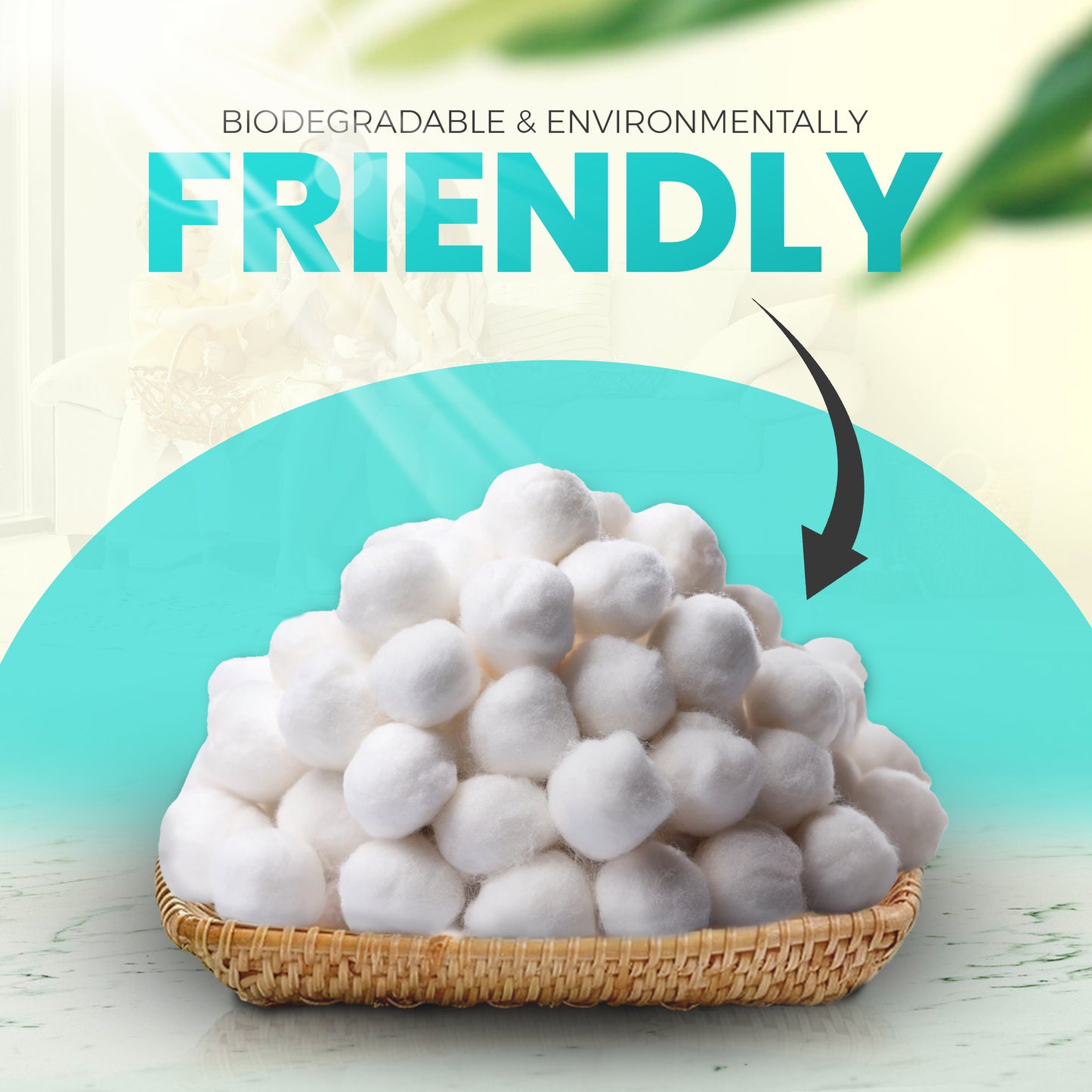 Cotton Balls Medium-Size 100% Cotton Balls, 1000 Count