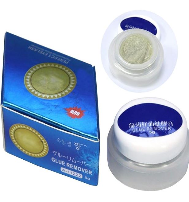 Professional Grape Seed Oil Glue Remover Lashes Eyelash Extension Cleaner 5g, White, 0.18 Ounce
