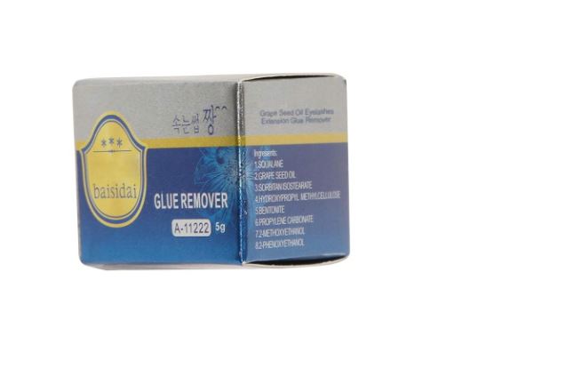Professional Grape Seed Oil Glue Remover Lashes Eyelash Extension Cleaner 5g, White, 0.18 Ounce