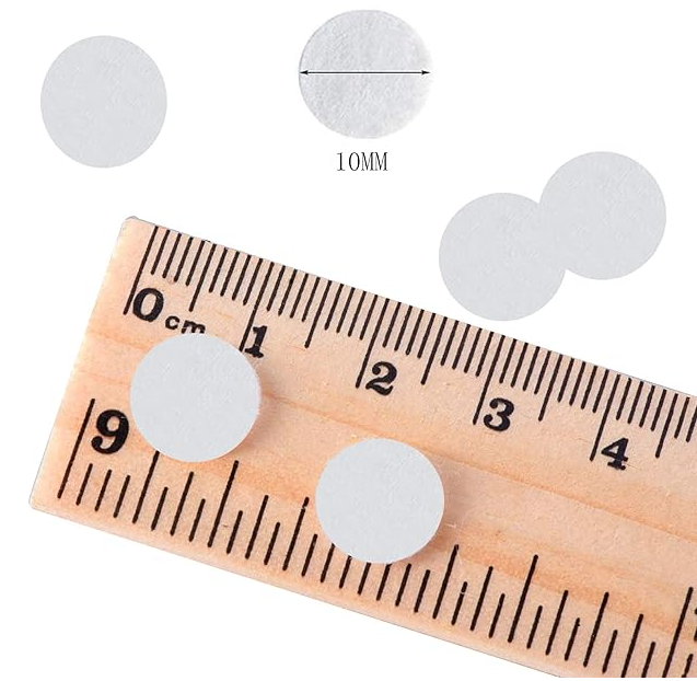 400 Pcs Microdermabrasion Cotton Filters Replacement 10 mm Dia Microdermabrasion Filters Facial Vacuum Filters Accesories Sponge Filter for Comedo Suction Microdermabrasion, White