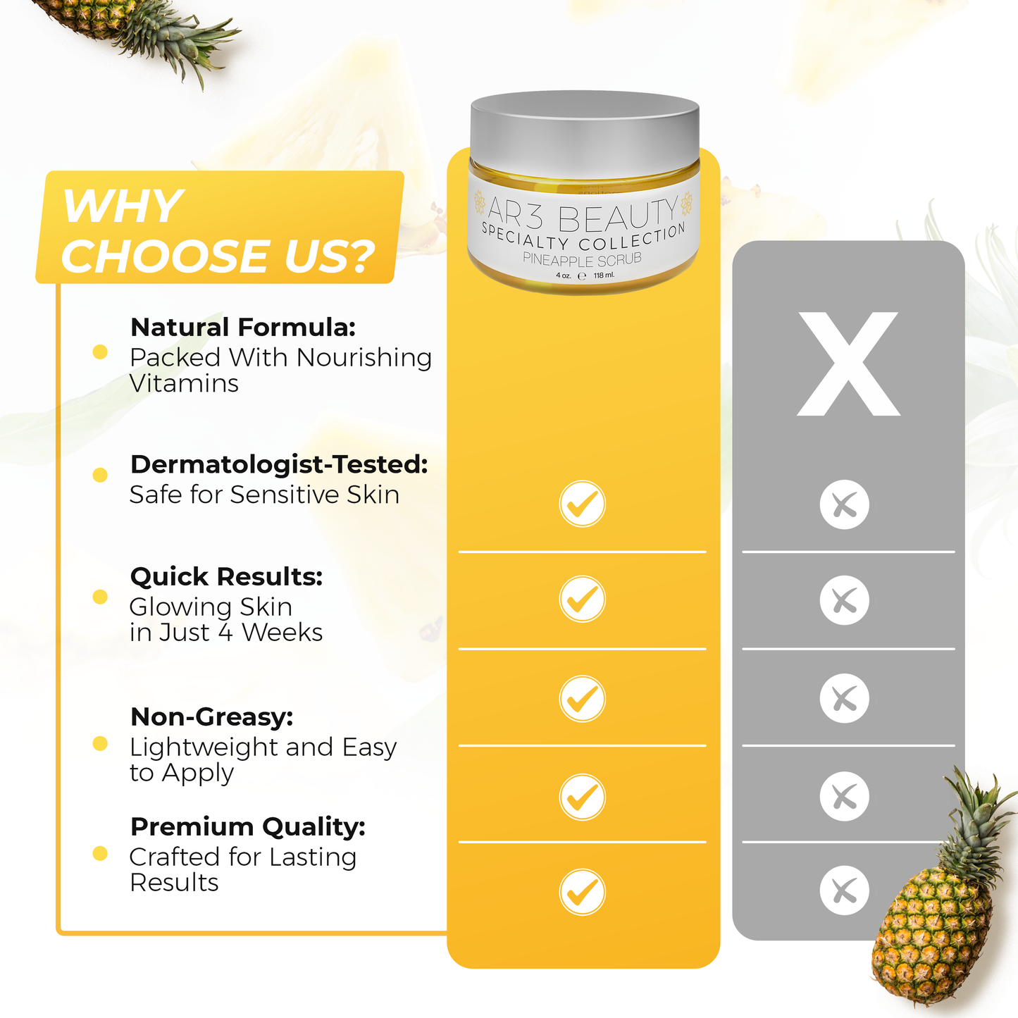 Scrub - Specialty Collection Pineapple Exfoliator 4oz