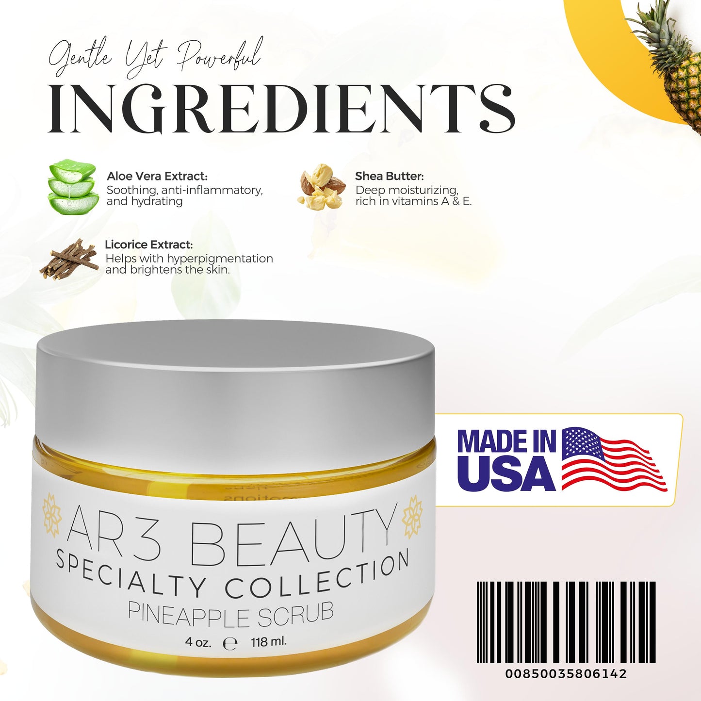 Scrub - Specialty Collection Pineapple Exfoliator 4oz