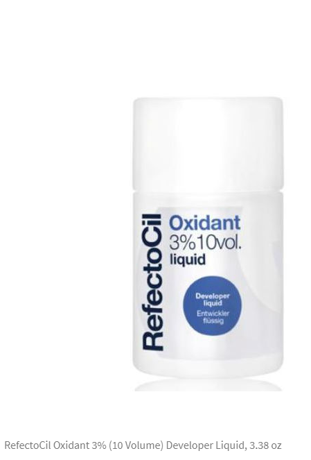 RefectoCil Oxidant 3% (10 Volume) Developer Liquid, 3.38 oz