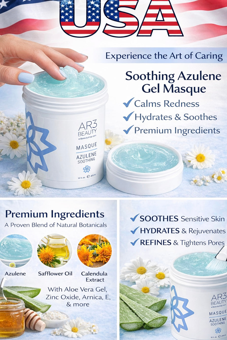 AZULENE SOOTHING MASQUE 16 OZ.