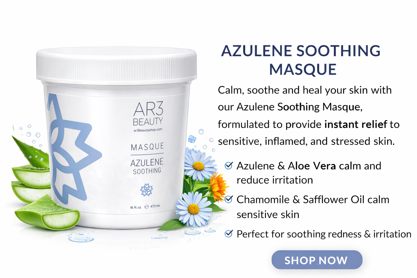 AZULENE SOOTHING MASQUE 16 OZ.