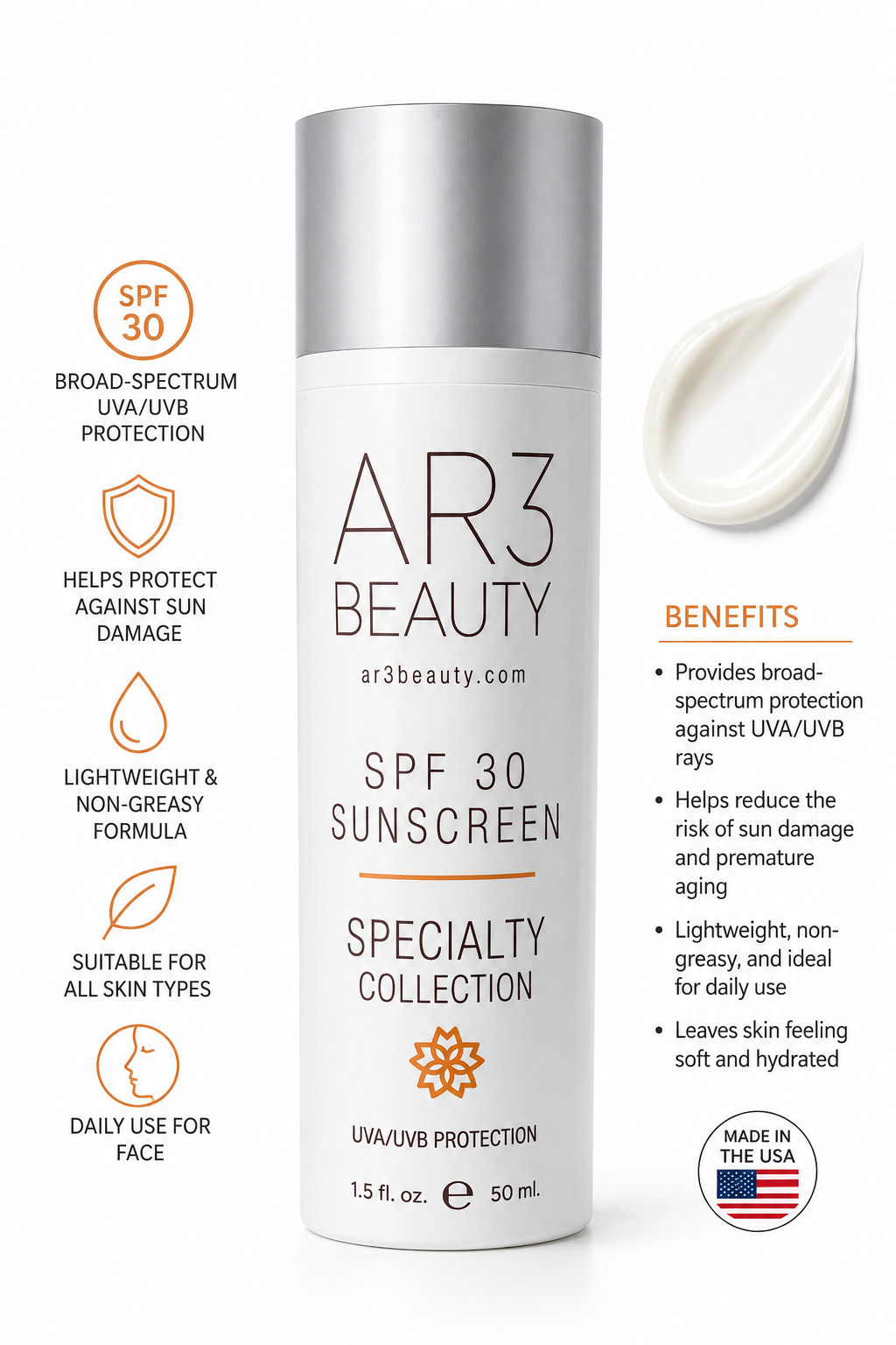 Specialty collection SPF30 Sunscreen 50ml