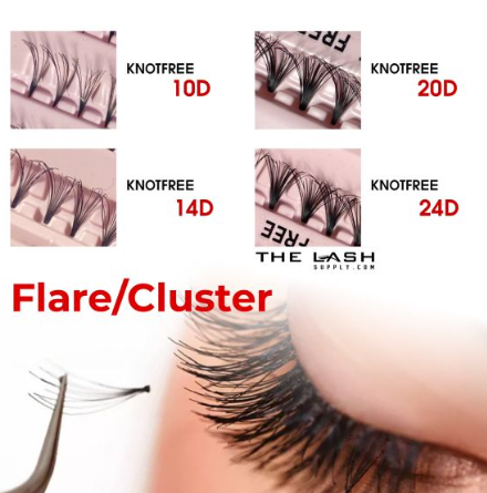 Lashes Flare 14D - Knotfree LONG