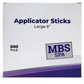 Spa Applicator Sticks Large 6", 500 Pack