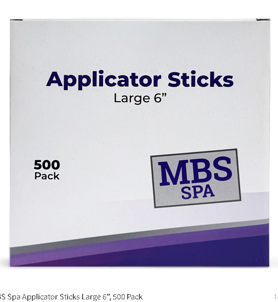 Spa Applicator Sticks Large 6", 500 Pack