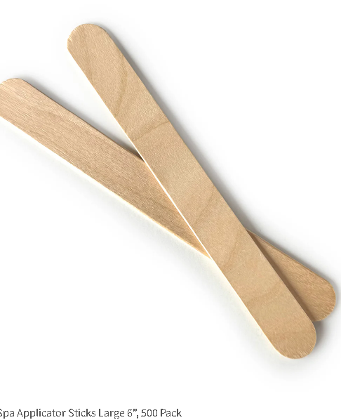 Spa Applicator Sticks Large 6", 500 Pack