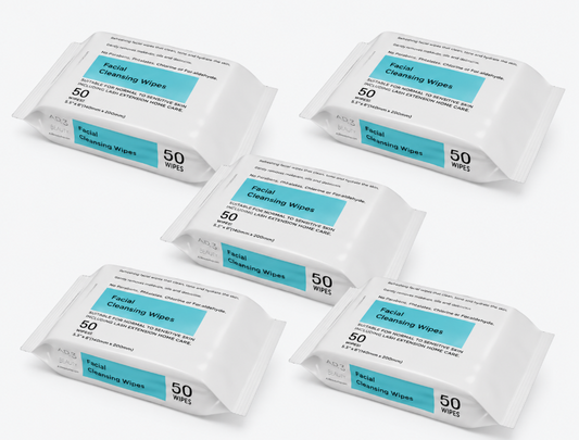 Facial Cleansing Wipes 50ct- (5 PACK)