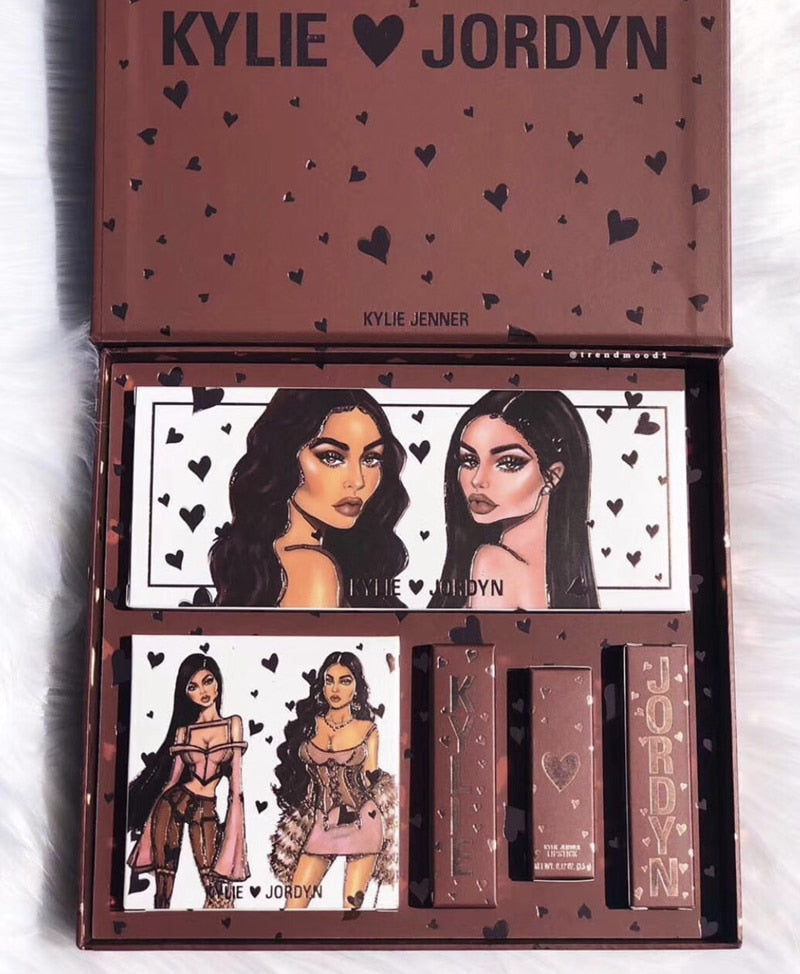 THE KYLIE X JORDYN COLLECTION BUNDLE  Eye shadow kyliejenner make up  pencil makeup  lip gloss kilie lipstick  glitter eyeshadow